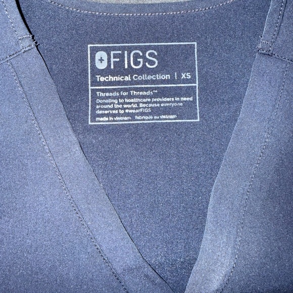 Figs Deep Blue Scrub Set - Picture 2 of 3